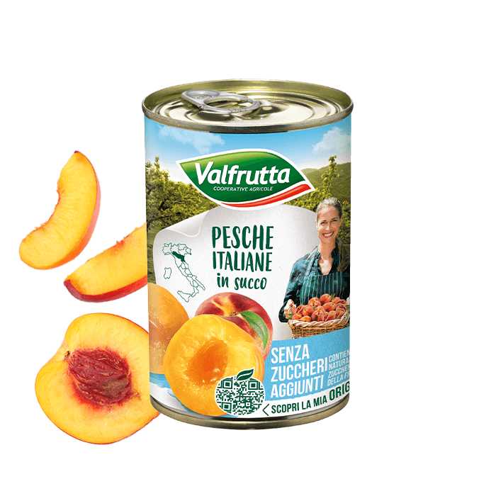 Pesche italiane in succo