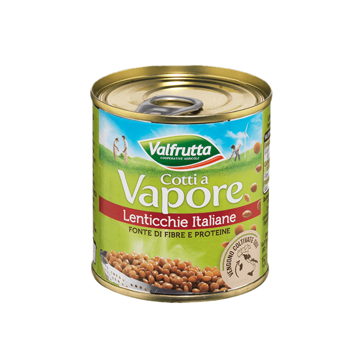 Lenticchie Cotte Al Vapore In Scatola Confezionate In Barattolo 