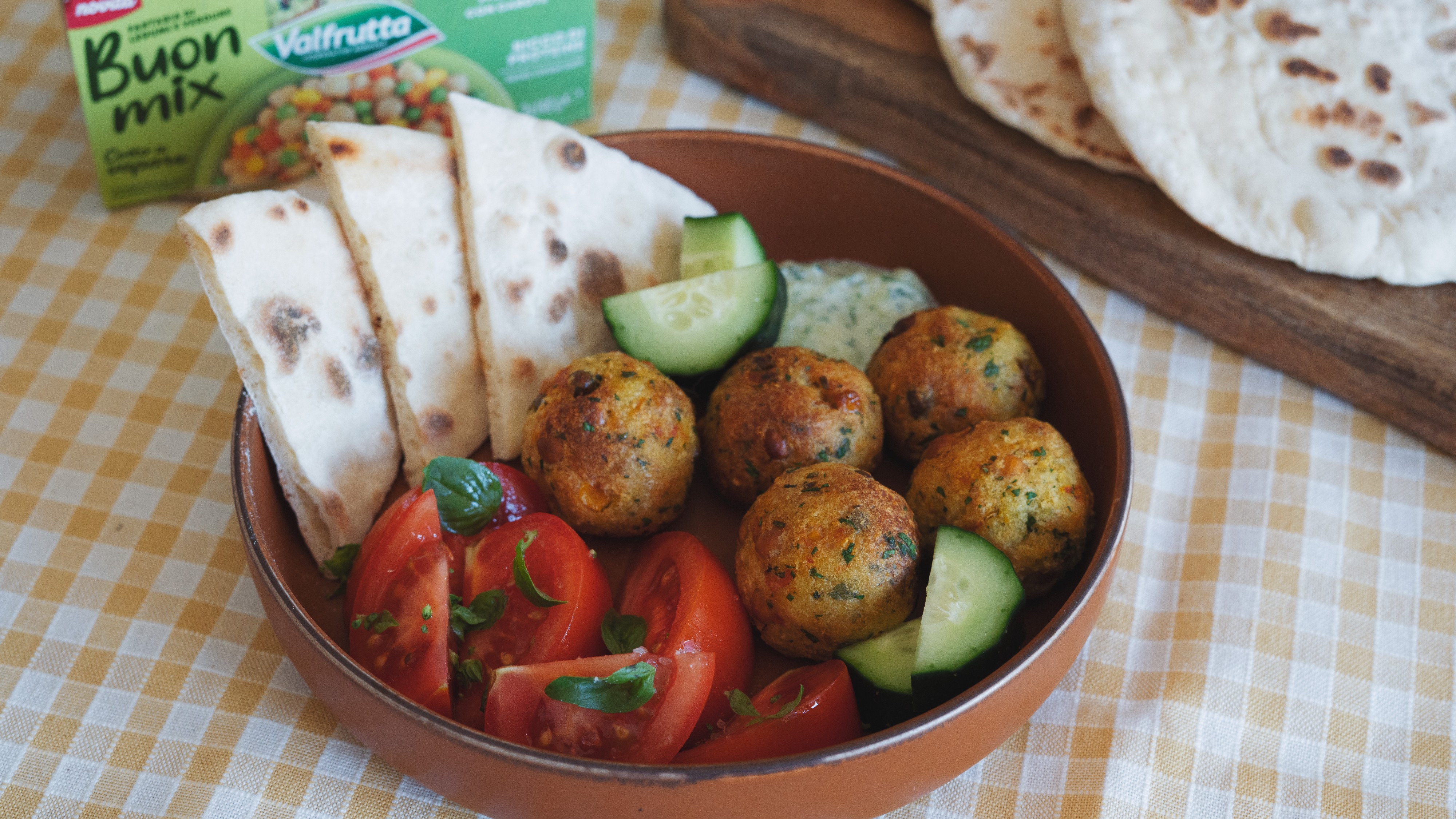 Polpette di verdure con Buon Mix di Ceci, Piselli, Mais e Carote
