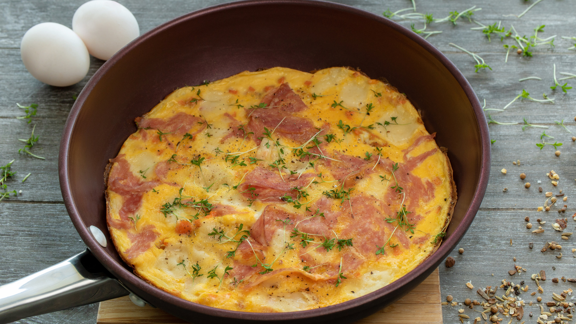 Frittata con il salame